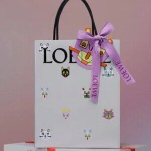 Limited Edition Loewe Louis Wain Gift Bag, Tag, and Ribbon